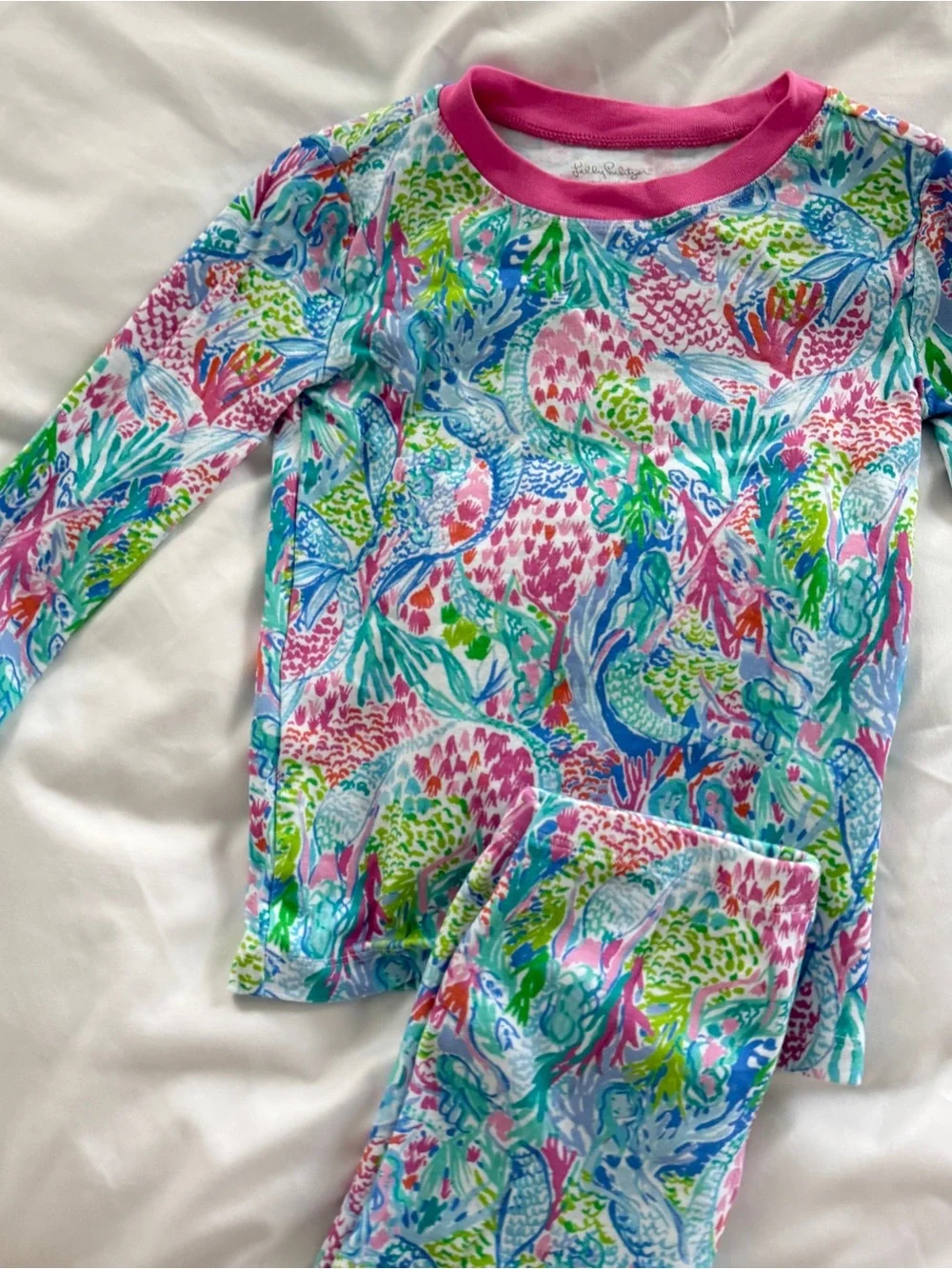 Lilly Pulitzer for pottery barn kids girls pajamas Mermaids Cove